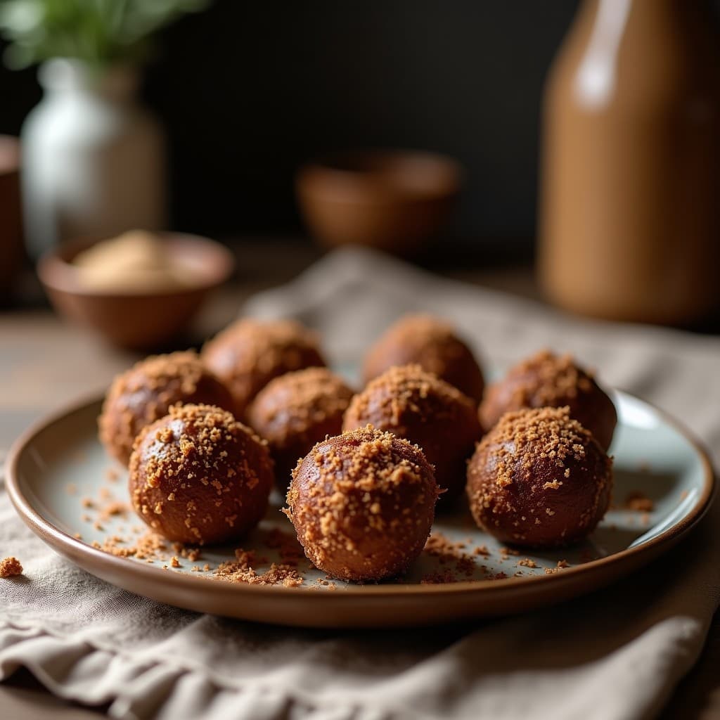 Bolitas de Dátil y Coco Rallado con Cacao en Polvo: Postre Sin Azúcar y Sin Horno
