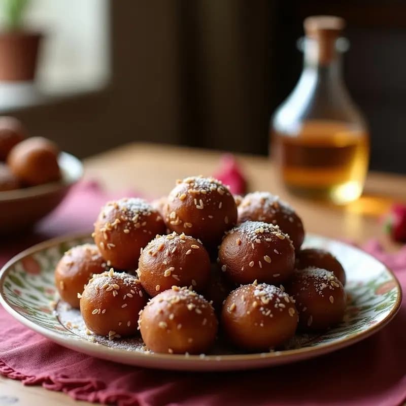 Bolitas de Dátil y Coco con Esencia de Rosa: Postre Sin Azúcar y Energético en 10 Minutos