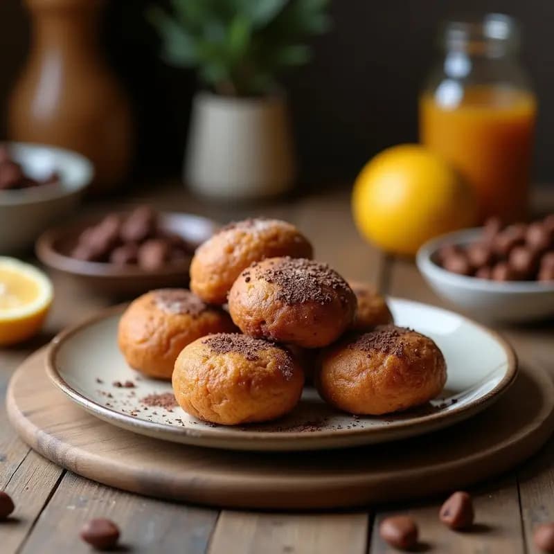 Bolitas de Dátil y Nuez con Cobertura de Chocolate 100%: Postre Vegano Energético