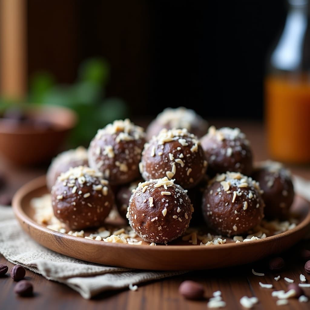 Bolitas de Dátiles y Almendra con Cacau Nibs: Snack Energético Keto Sin Horno