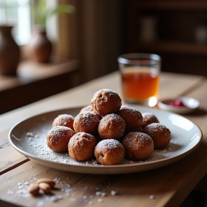 Bolitas de Dátiles y Almendras con Esencia de Rosa: Postre Aragón Sin Horno