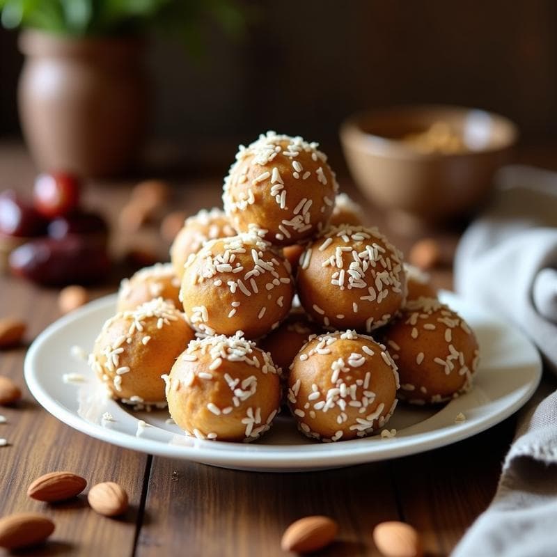 Bolitas de Dátiles y Almendras con Especias Marroquíes: Snack Energético Sin Azúcar