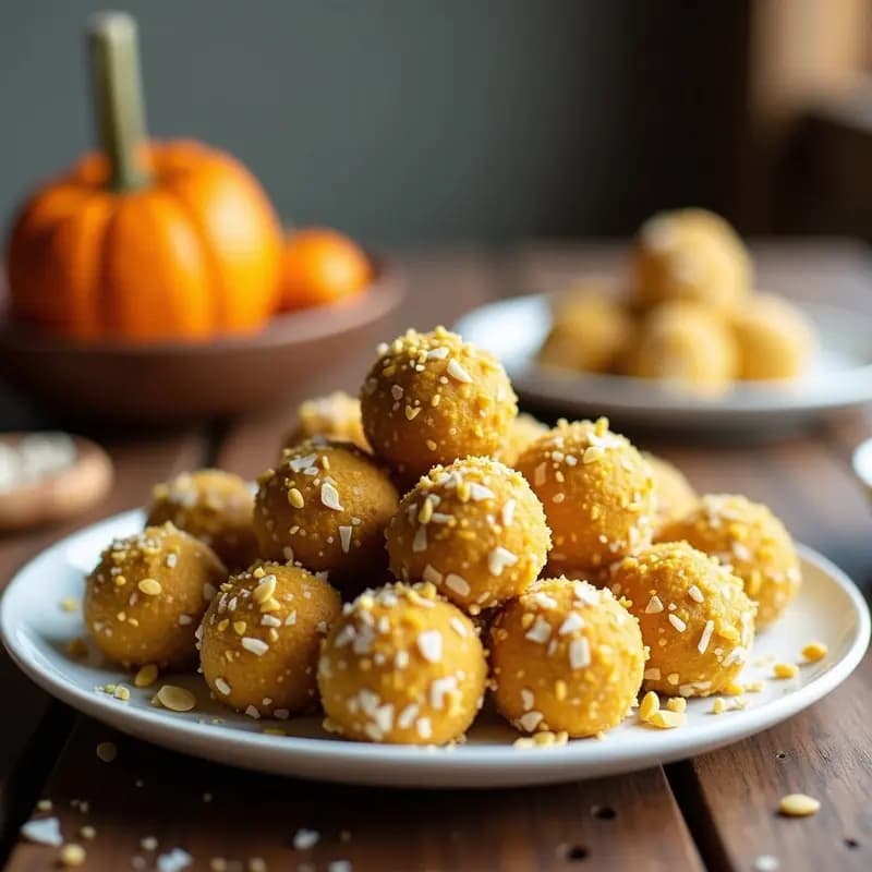 Bolitas de Dátiles y Semillas de Calabaza con Cúrcuma: Energy Balls Antiinflamatorios