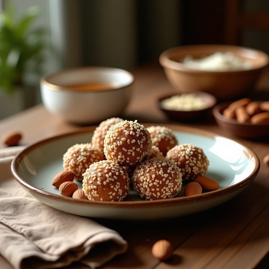 Bolitas de Dátiles y Coco con Almendras: Postre Saludable Sin Azúcar en Thermomix