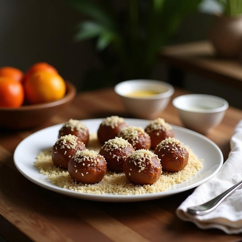 Bolitas de Dátiles y Coco con Especias de Cardamomo: Postre Indio Sin Azúcar en 3 Ingredientes