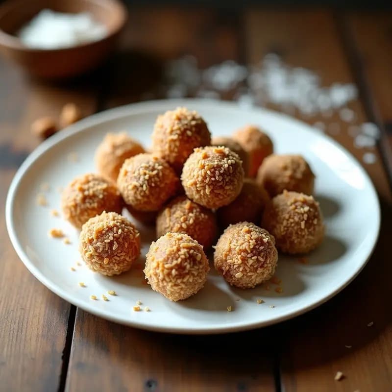 Bolitas de Dátiles y Harina de Algodón con Especias de Cardamomo: Snack Indú Sin Gluten