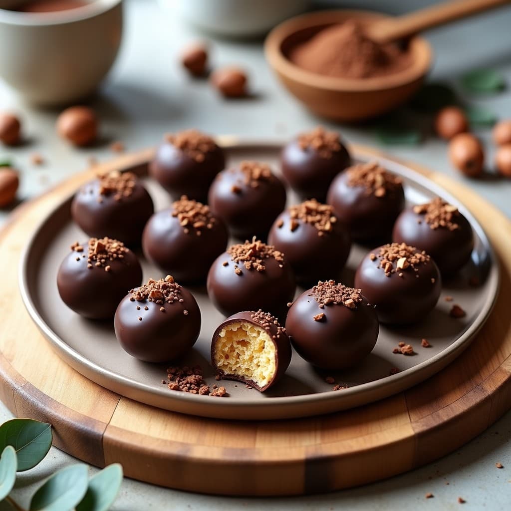 Bolitas de Dátiles y Nuez de Macadamia con Cobertura de Cacao: Snack Australiano Keto y Sin Horno