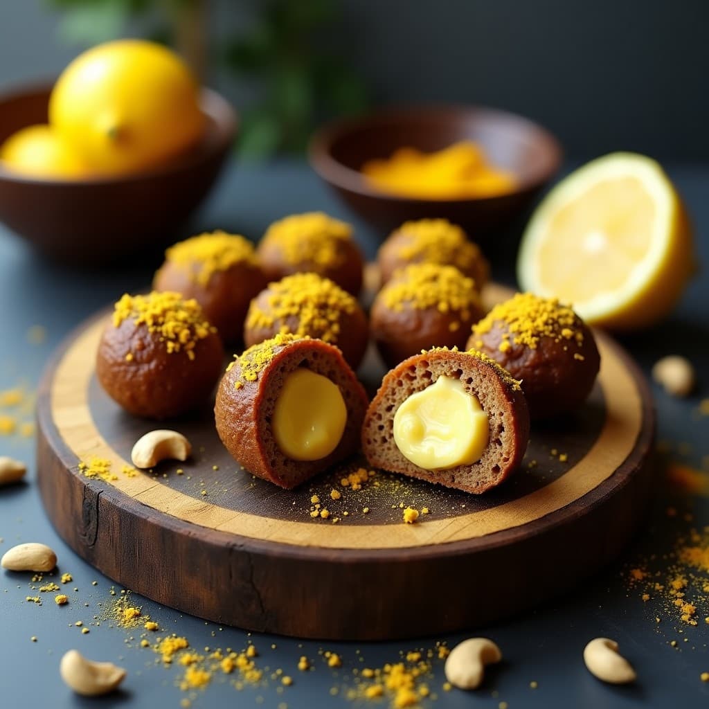 Bolitas de Dátiles y Nueces Rellenas de Queso Vegano: Postre Crudivoro Sin Cocinar