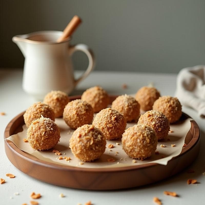 Bolitas de Dátiles y Nuez Moscada: Snack Natural Sin Azúcar para Niños