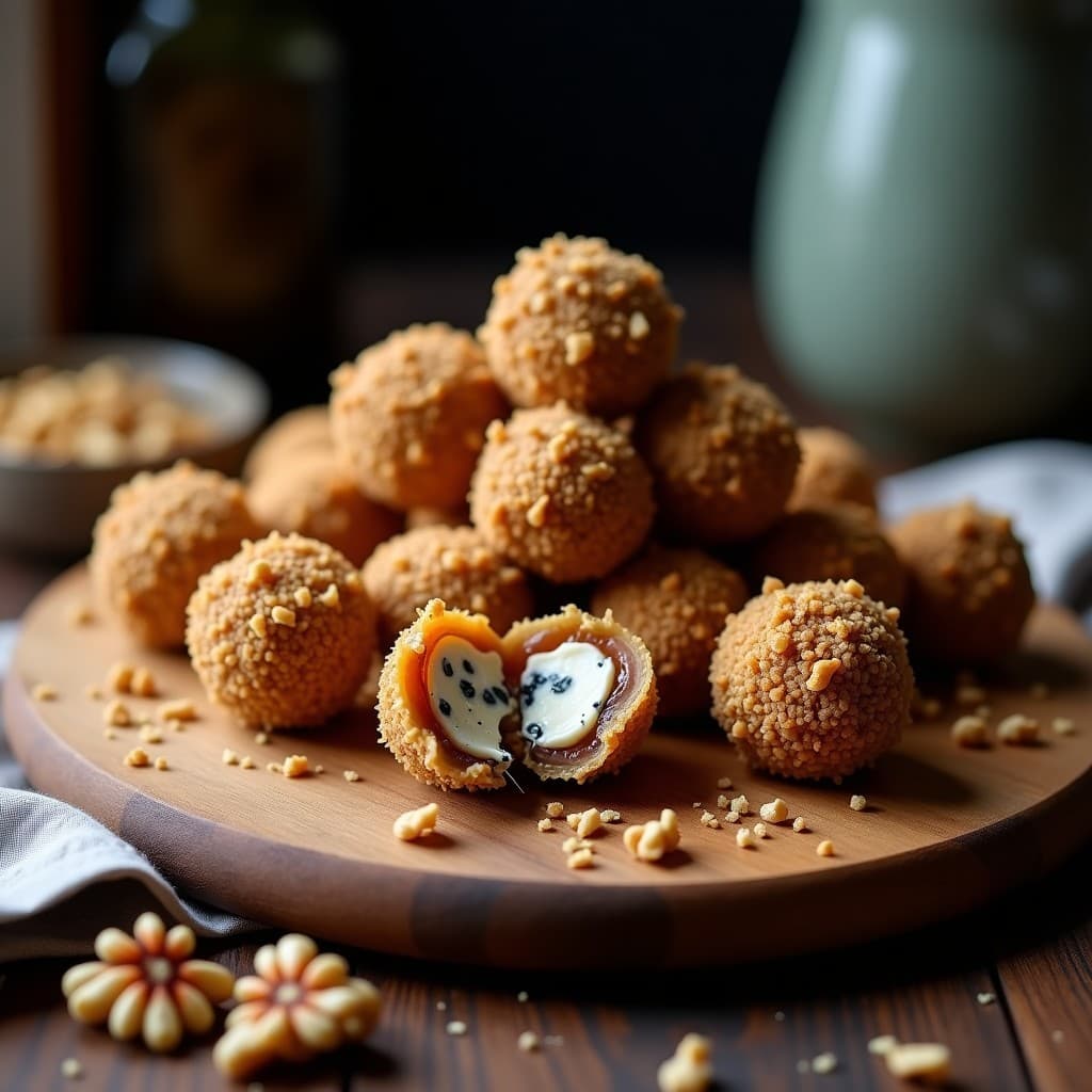 Bolitas de Dátiles y Queso Azul con Nueces: Snack Dulce-Salado Keto en 10 Minutos