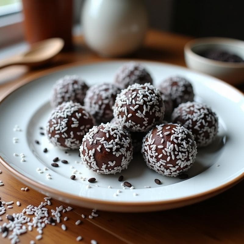 Bolitas de Dátiles y Semillas de Chía: Postre Energético Sin Azúcar y Keto