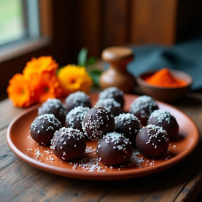 Bolitas de Día de los Muertos con Chocolate y Chile: Postre Mexicano Sin Azúcar