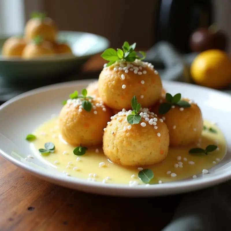 Bolitas de Energía de Coco y Limón con Relleno de Chía: Snack Keto y Sin Gluten en 10 Minutos