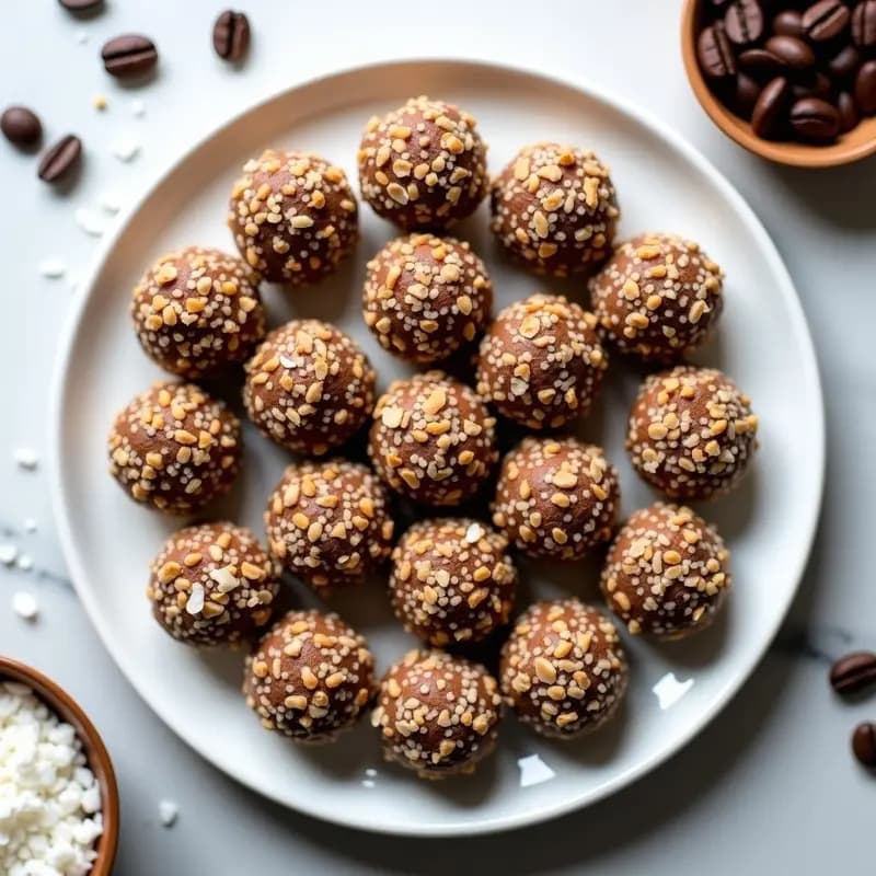 Bolitas de Energy de Cacahuete y Café: Snack Keto y Alta en Energía