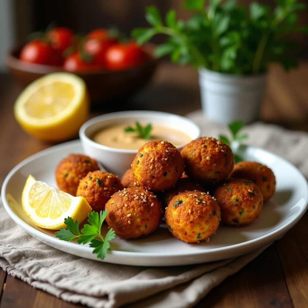 Bolitas de Falafel de Lentejas Rojas y Comino: Aperitivo Egipcio en Airfryer
