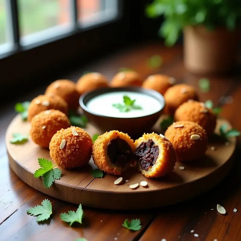 Bolitas de Feijoada (Croquetas de Frijoles Negros): Aperitivo Brasileiro Crujiente y Vegano