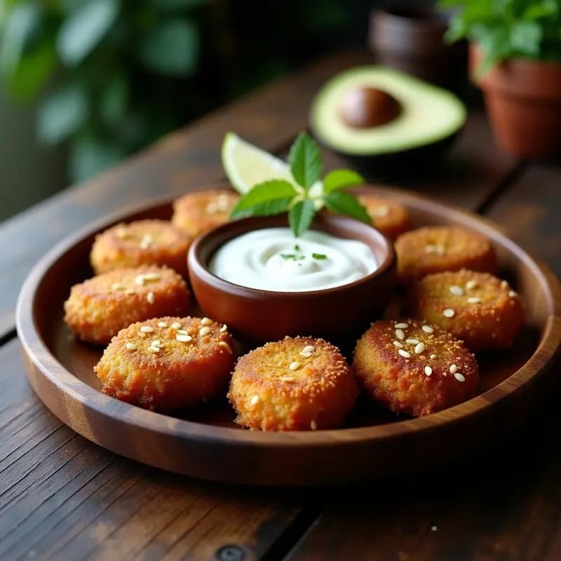 Bolitas de Feijoada con Farofa Crujiente: Aperitivo Brasilero en Airfryer