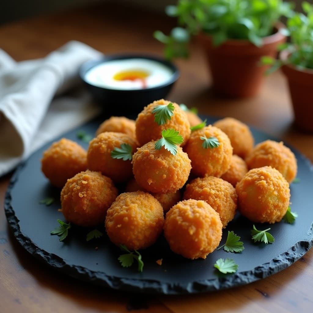 Bolitas de Feijoada con Harina de Cassava: Aperitivo Brasileño Sin Gluten en Airfryer