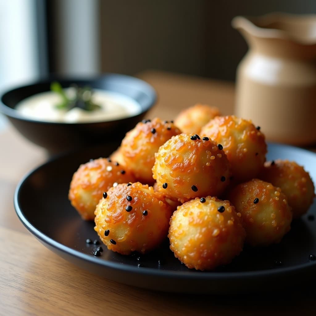 Bolitas de Mijo y Algas Nori: Aperitivo Japonés Crunchy en Airfryer