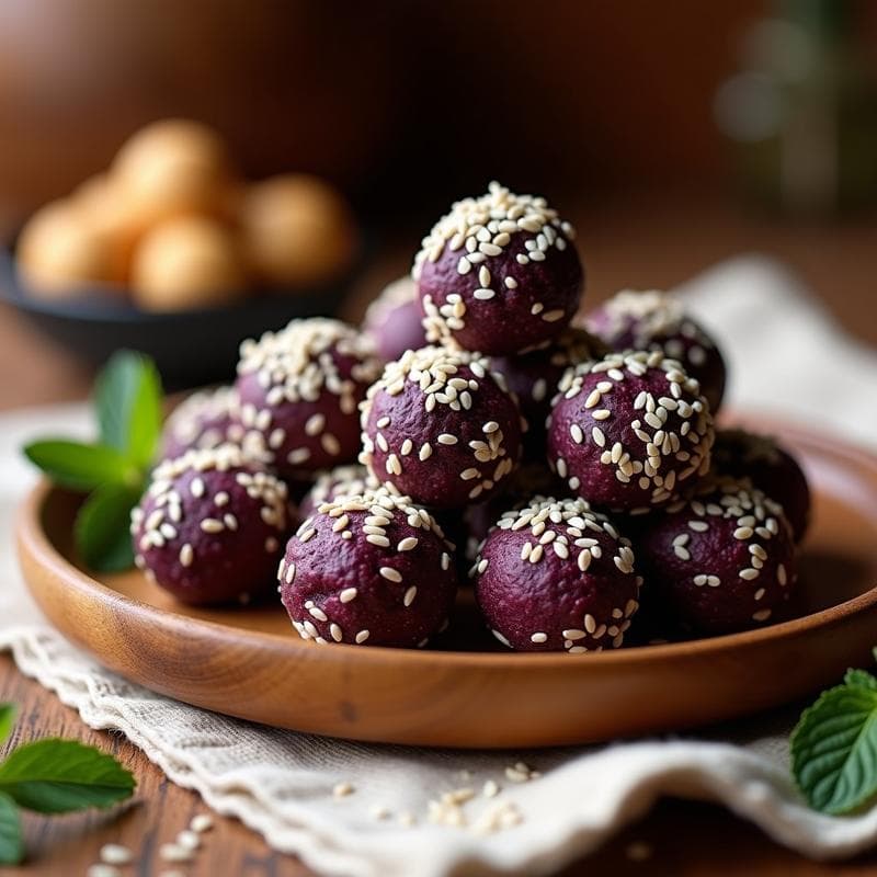Bolitas de Ñame y Cacahuete: Snack Africano Vegano y Alto en Energía