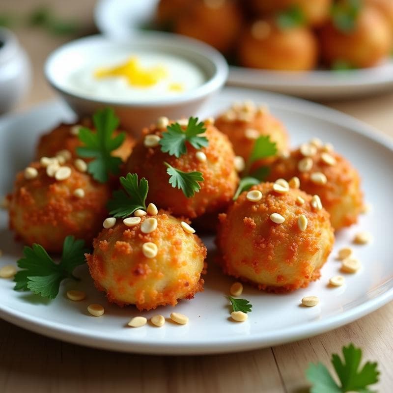 Bolitas de Pollo y Cacahuete: Aperitivo Proteico con Toque Asiático