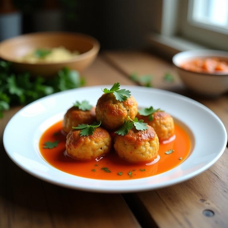Bolitas de Pollo de Seitán al Curry: Receta Vegana y Alta en Proteína en 20 Minutos