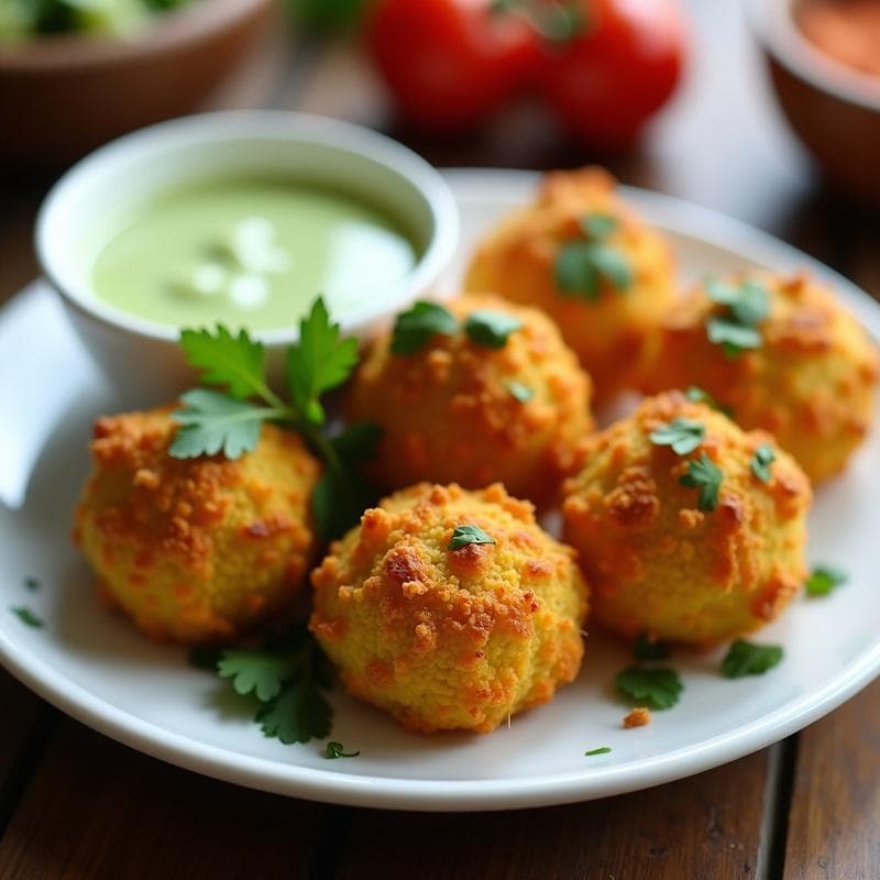 Bolitas de Pollo de Soja y Cúrcuma: Aperitivo en Airfryer Alto en Proteína y Antiinflamatorio