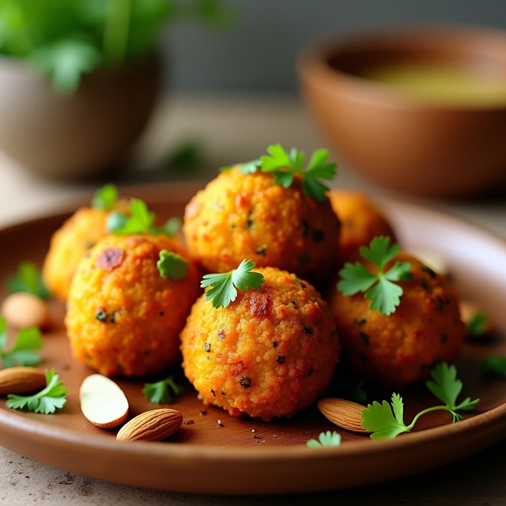 Bolitas de Pollo de Soja Texturizada al Curry: Aperitivo Keto en Airfryer