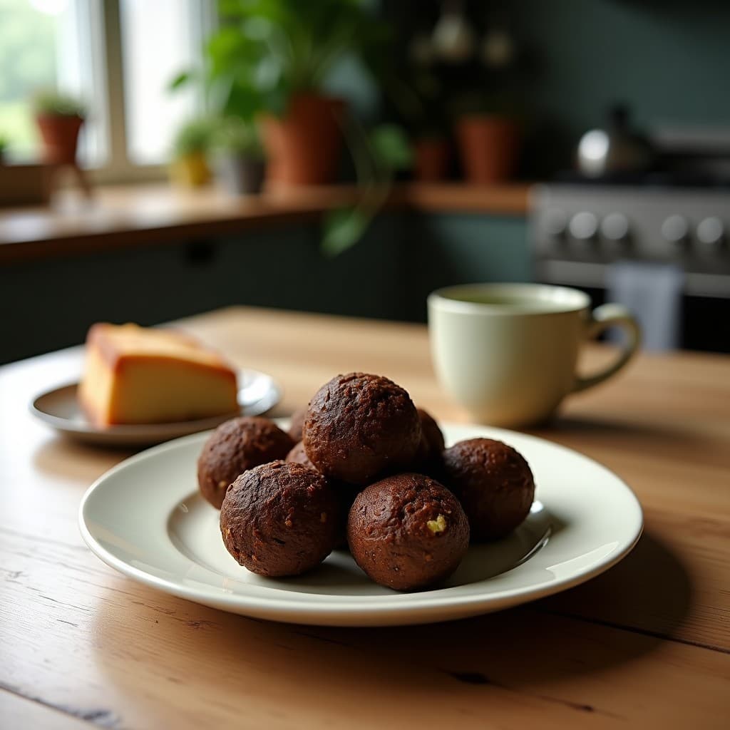 Bolitas de Proteína de Cacao y Espirulina: Snack Fitness Vegano con Superalimentos