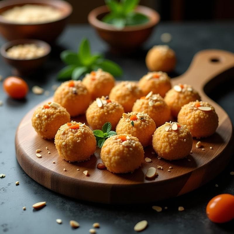 Bolitas de Queso de Albaricoque y Almendras: Aperitivo Armenio Sin Gluten y Sin Horno