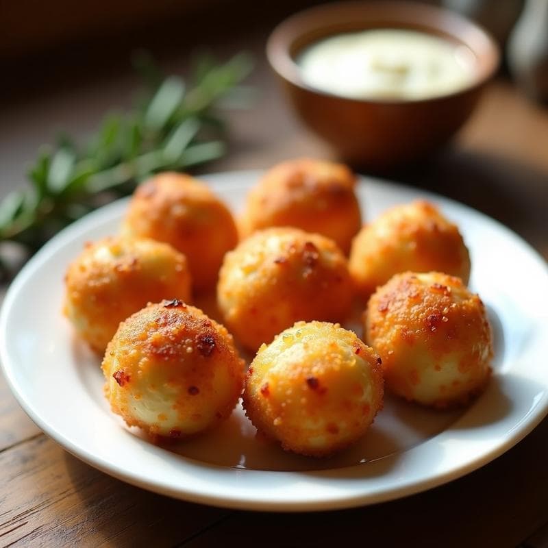 Bolitas de Queso de Almendras y Ajo: Receta Sin Lácteos y Crujiente en Airfryer