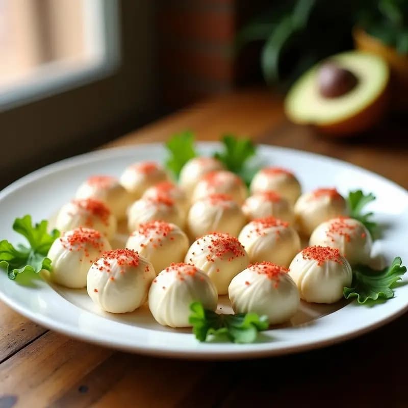 Bolitas de Queso de Anacardos y Pimienta Rosa: Aperitivo Vegano Gourmet en 10 Minutos