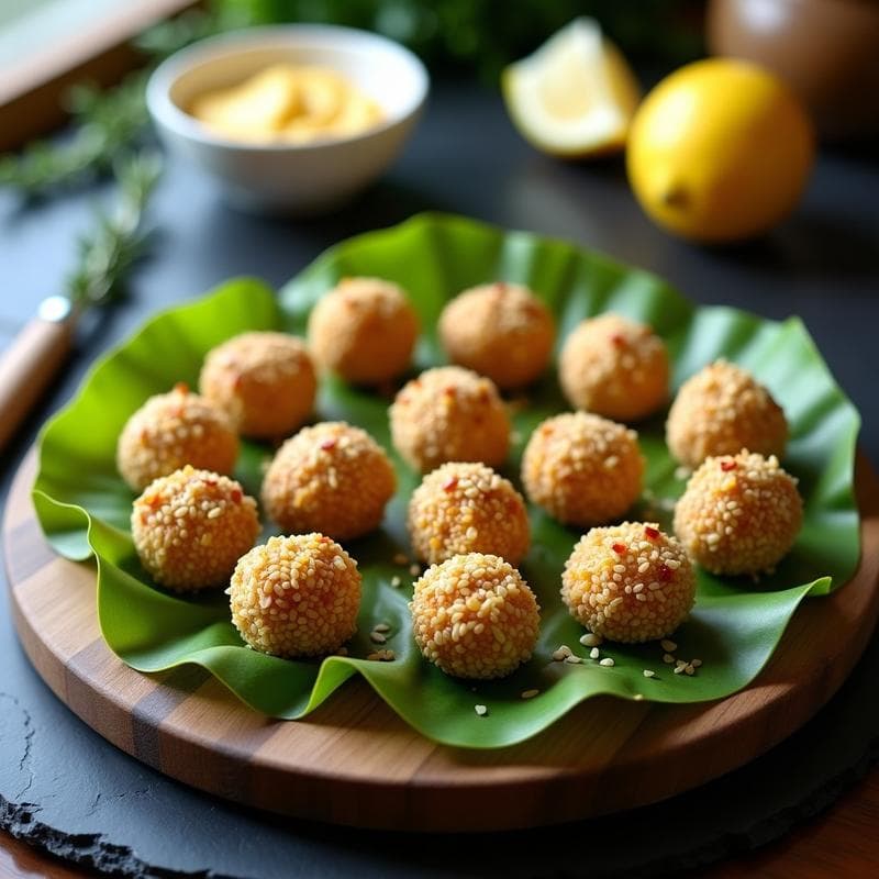 Bolitas de Queso de Anacardos y Hierbas Provenzales: Aperitivo Vegano Sin Horno en 15 Minutos