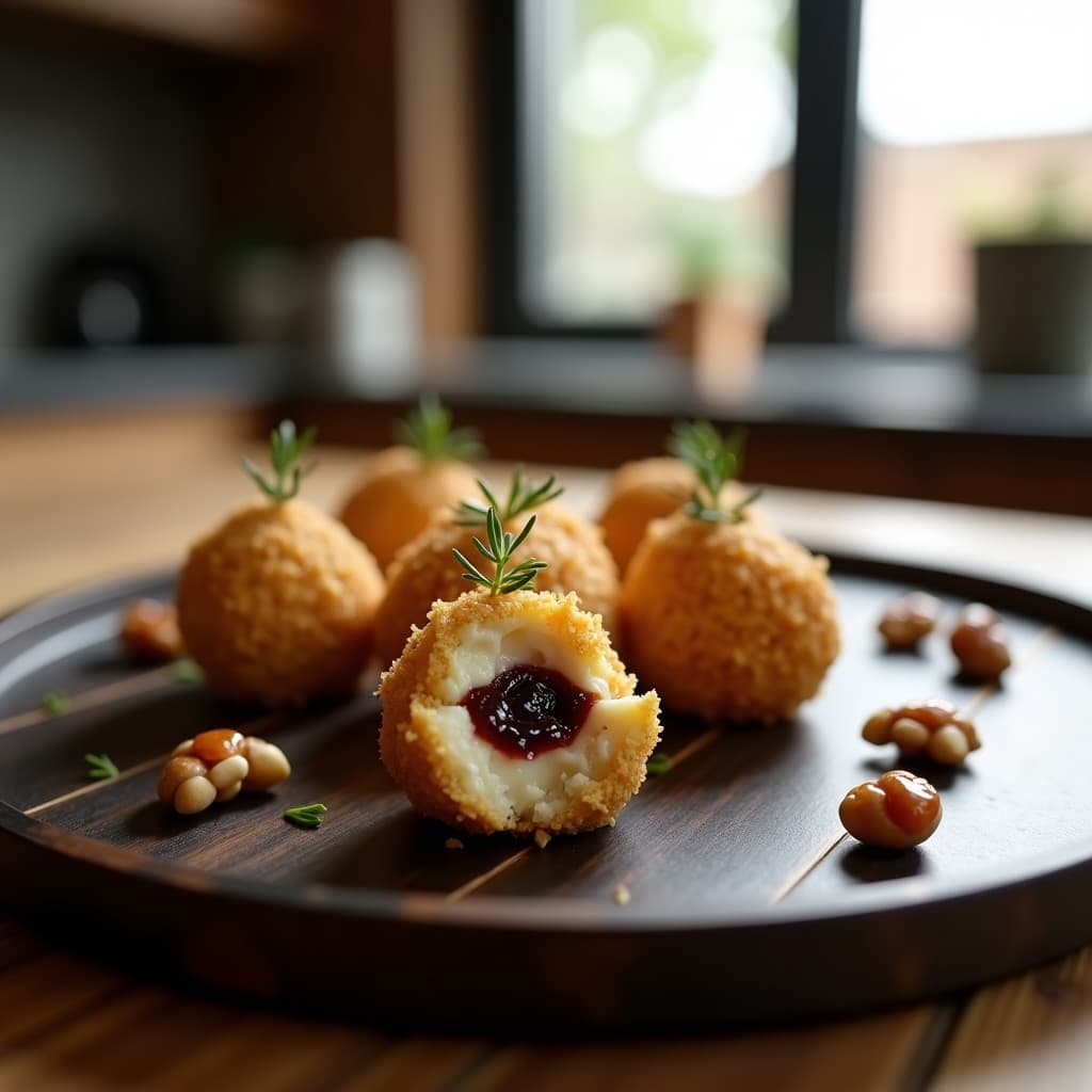 Bolitas de Queso Azul y Nueces con Mermelada de Higo: Aperitivo Gourmet en 10 Minutos