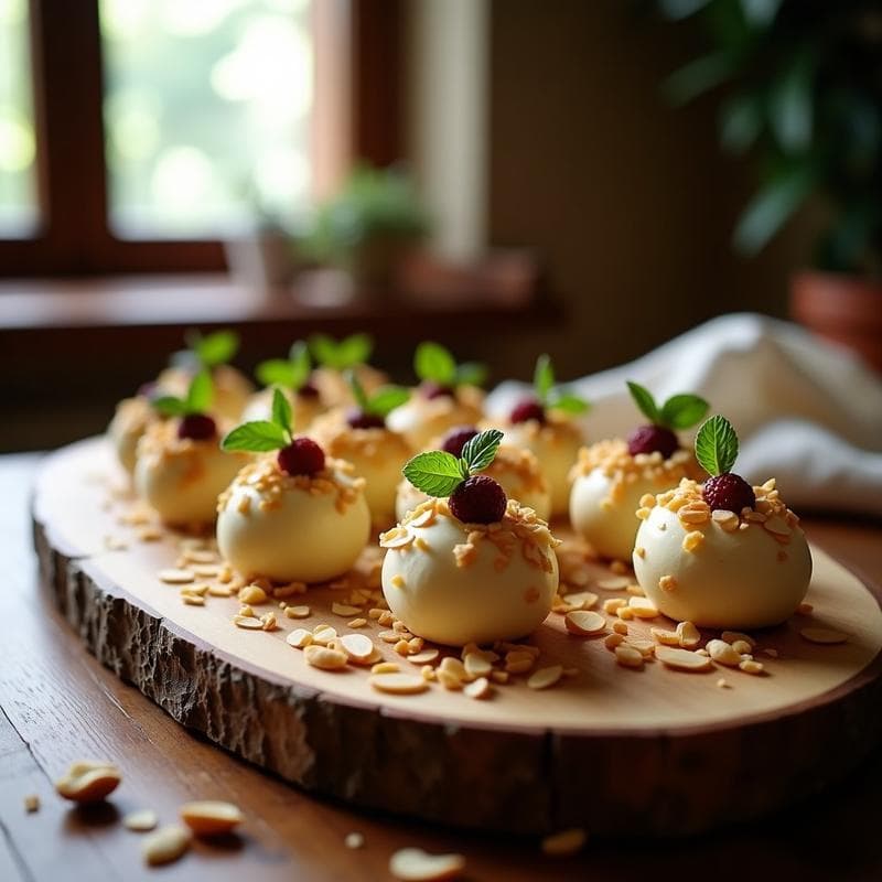 Bolitas de Queso de Cabra y Arándanos Deshidratados: Aperitivo Gourmet en 10 Minutos