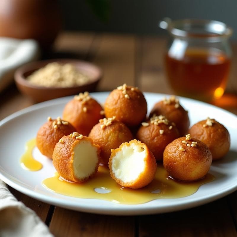 Bolitas de Queso de Cabra y miel con Semillas de Amapola: Aperitivo Húngaro en Airfryer