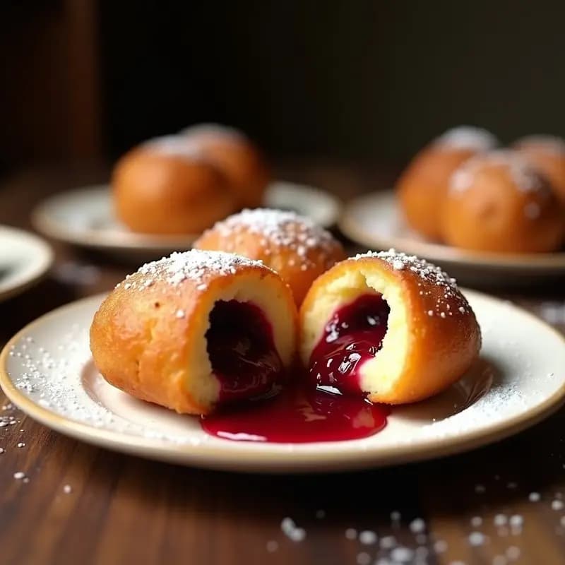 Bolitas de Queso Fritas Rellenas de Mermelada de Frutos Rojos: Aperitivo Extremo
