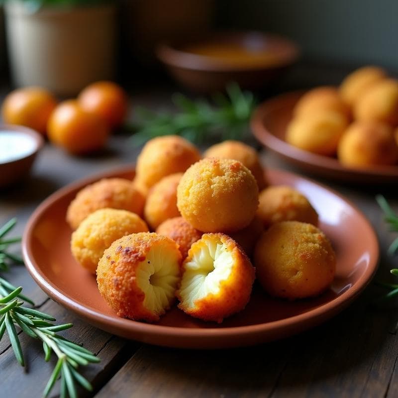 Bolitas de Queso Manchego y Membrillo: Aperitivo Español Tradicional en Airfryer