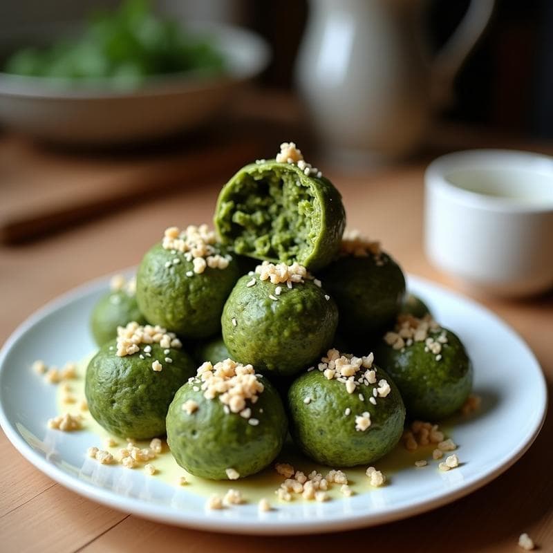 Bolitas de Quinoa y Algas Espirulina: Snack Energético Vegano y Sin Horno