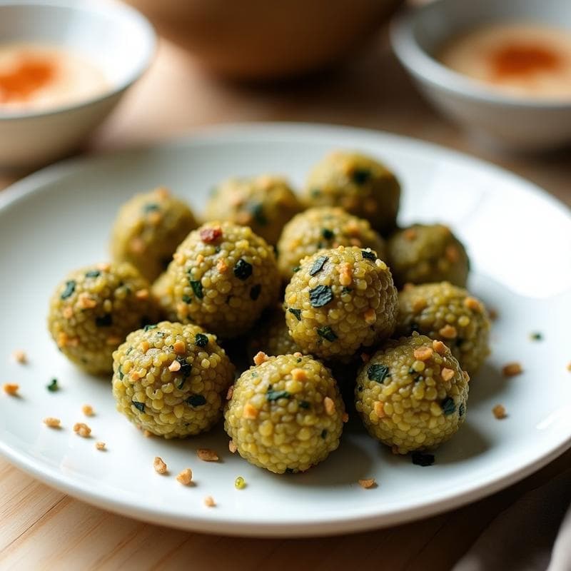 Bolitas de Quinoa y Algas Nori: Snack Saludable Sin Horno con Umami