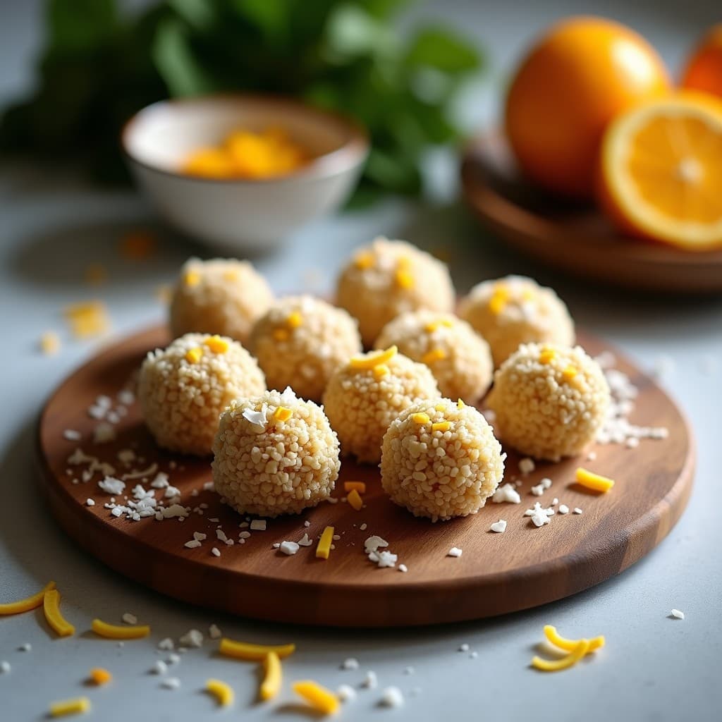 Bolitas de Quinoa y Higos con Glaseado de Cítricos: Snack Energético Sin Horno