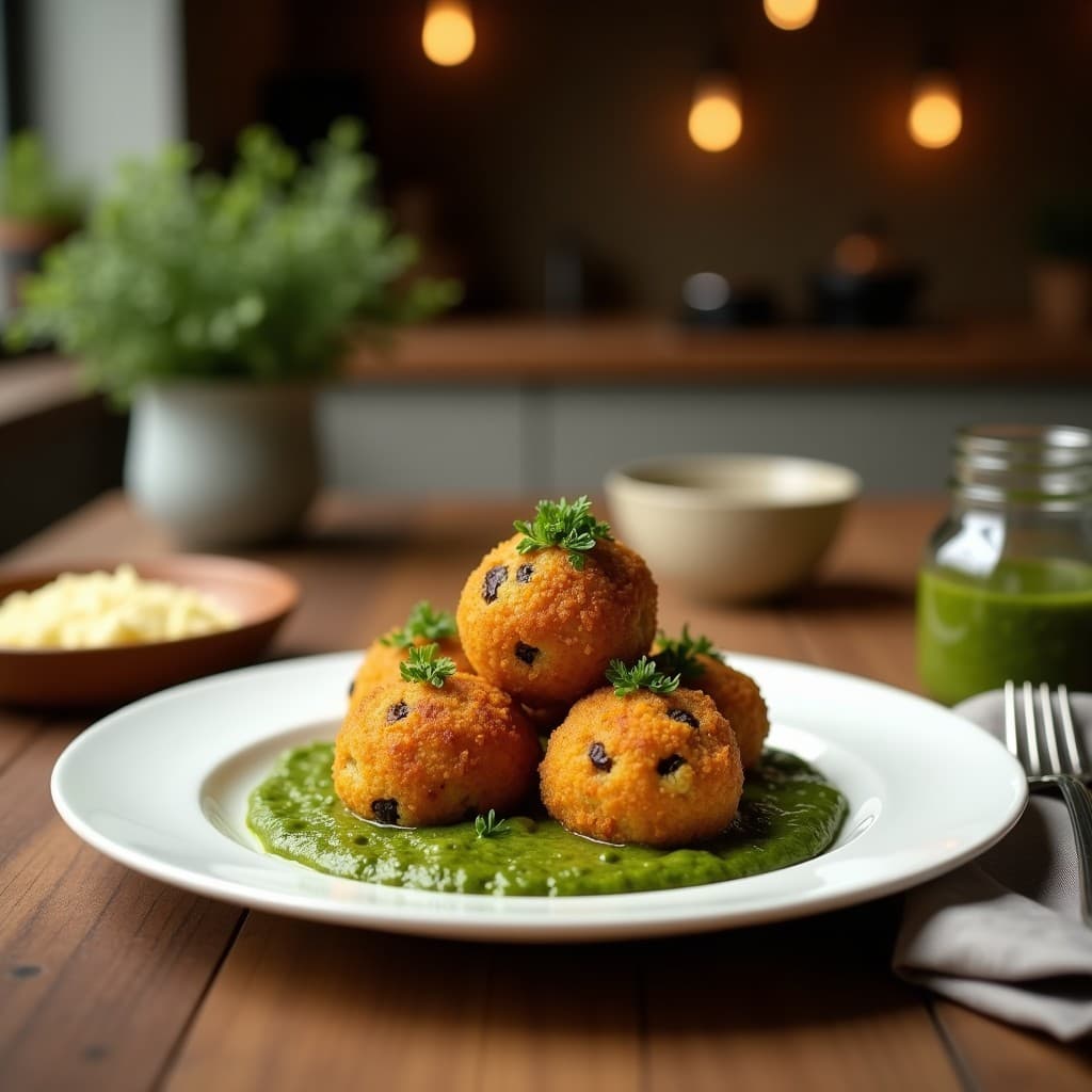 Bolitas de Quinoa Inflada y Pesto de Rúcula: Aperitivo Sin Horno y Rico en Omega-3