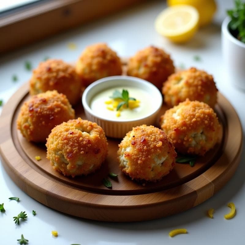 Bolitas de Quinoa y Pulpo con Salsa de Alioli: Receta Española de Tupper