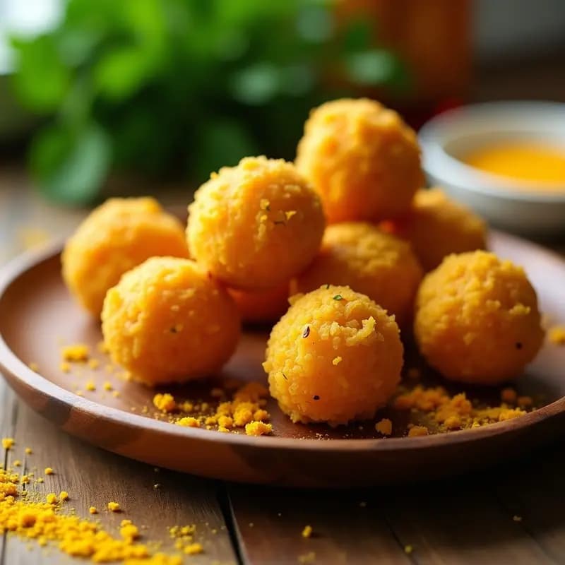 Bolitas de Tapioca y Cúrcuma: Aperitivo Brasileño Keto Crujiente en Airfryer