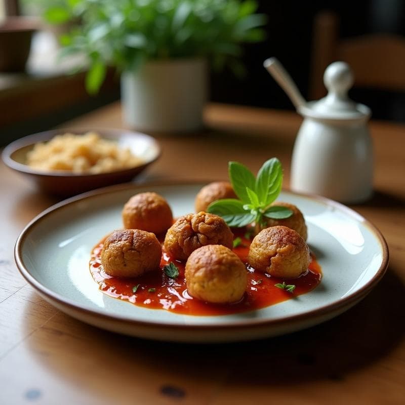 Bolitas de Tofu Ahumado y Dátiles: Snack Dulce-Salado Vegano con Toque Mediterráneo