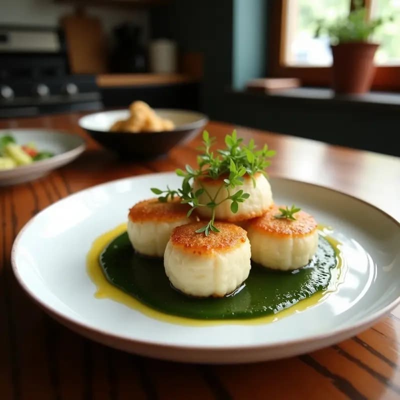 Bolitas de Tofu y Algas Wakame: Aperitivo Japonés Rico en Yodo