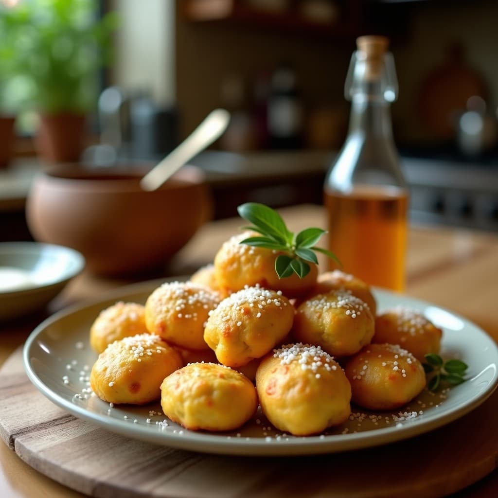 Bolitas de Zucchini y Queso Parmesano: Aperitivo Italiano Sin Harina en Airfryer