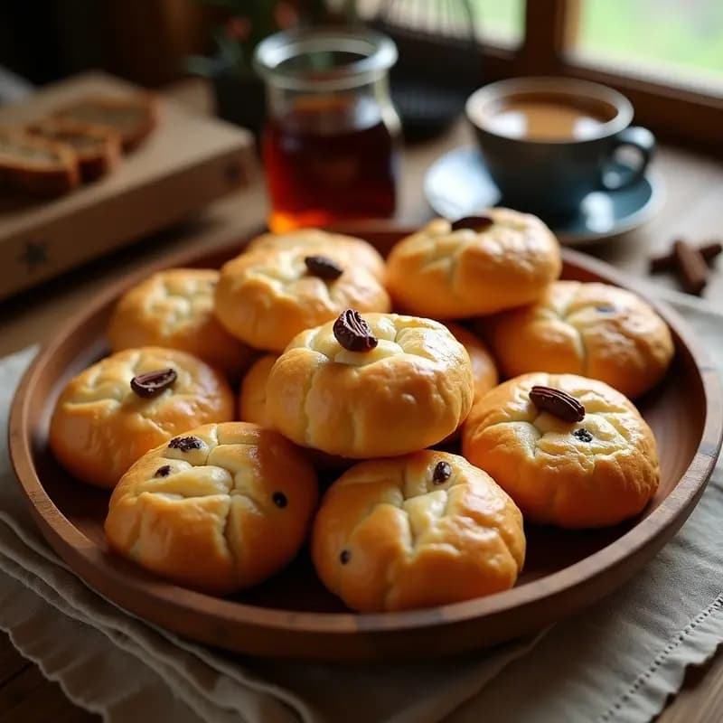 Bollaos de Pasas con Anís: Postre Asturiano Esponjoso y Aromático
