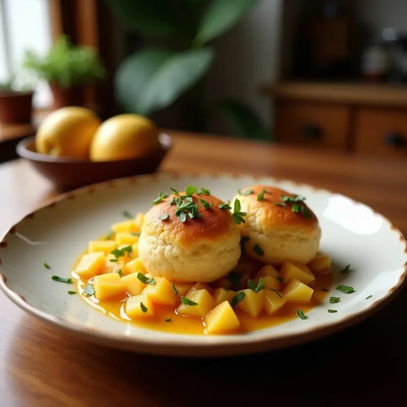 Bollen de Queso Gouda y Manzana en Masa de Centeno: Aperitivo Holandés Crujiente