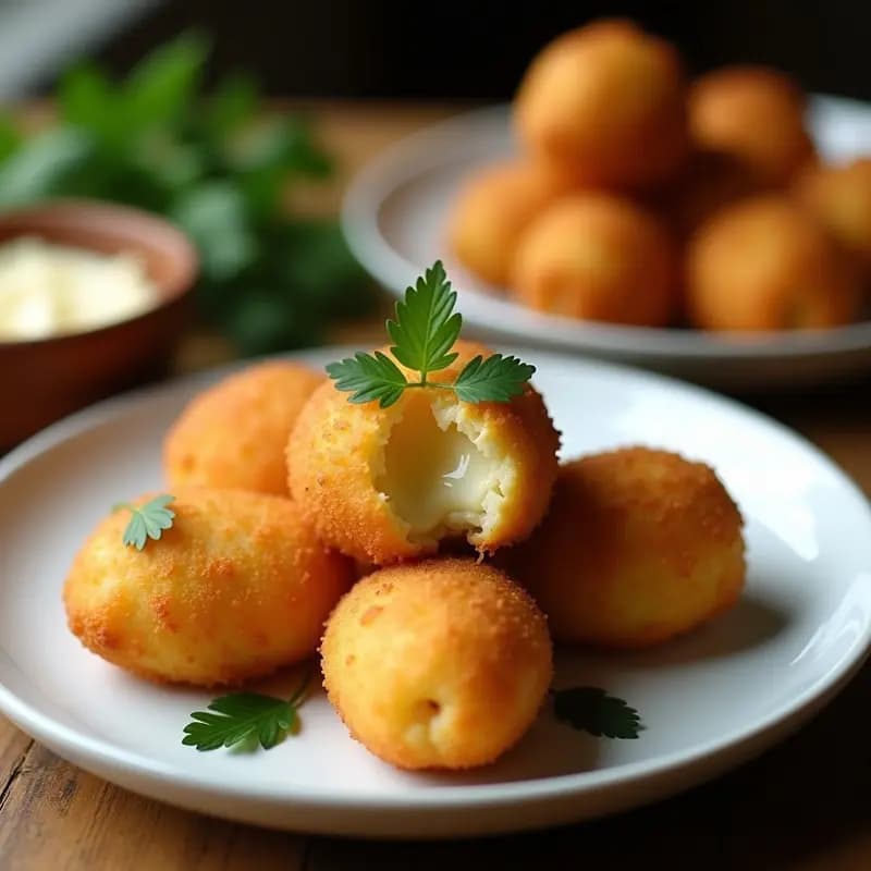 Bollen van Vlaanderen de Queso Gouda: Croquetas Belgas Crujientes y Sin Lactosa